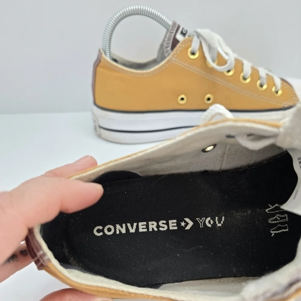 Converse | CTAS brown canvas sporty boho platform sneakers | WMS 7.5 - Picture 8 of 13